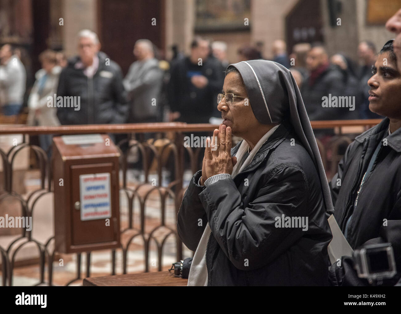 Christmas Mass at the Basilica of the Annunciation, Nazareth, Israel Stock Photo Alamy