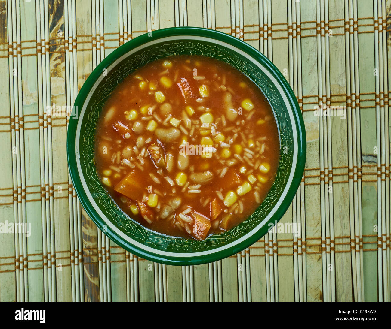 Dirty Rice and Beans Soup, Cajun dirty rice, this vegetarian soup Stock