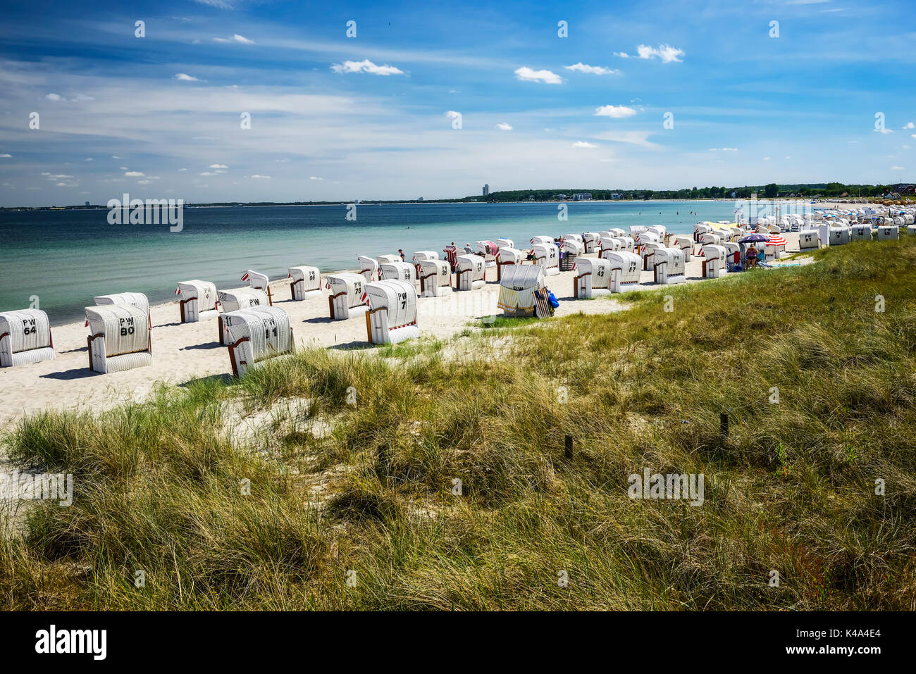 Baltic Sea And Beach In Haffkrug, Germany Stock Photo