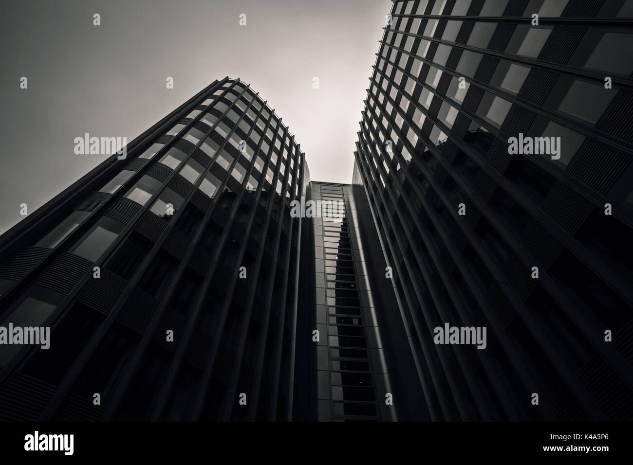 Skyscraper In Black And White Stock Photo - Alamy