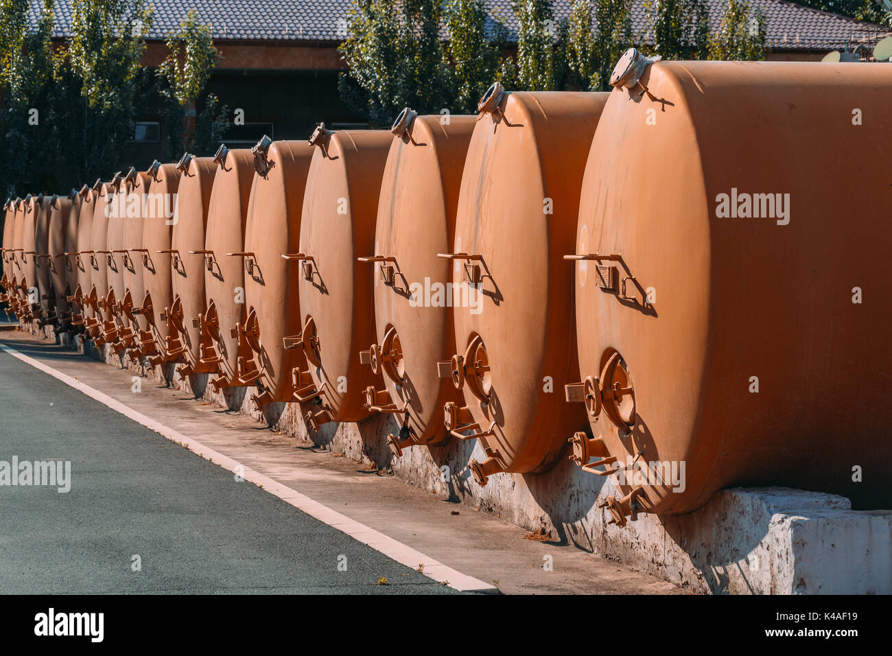 tanks Liquor Distillery. cistern Stock Photo Alamy