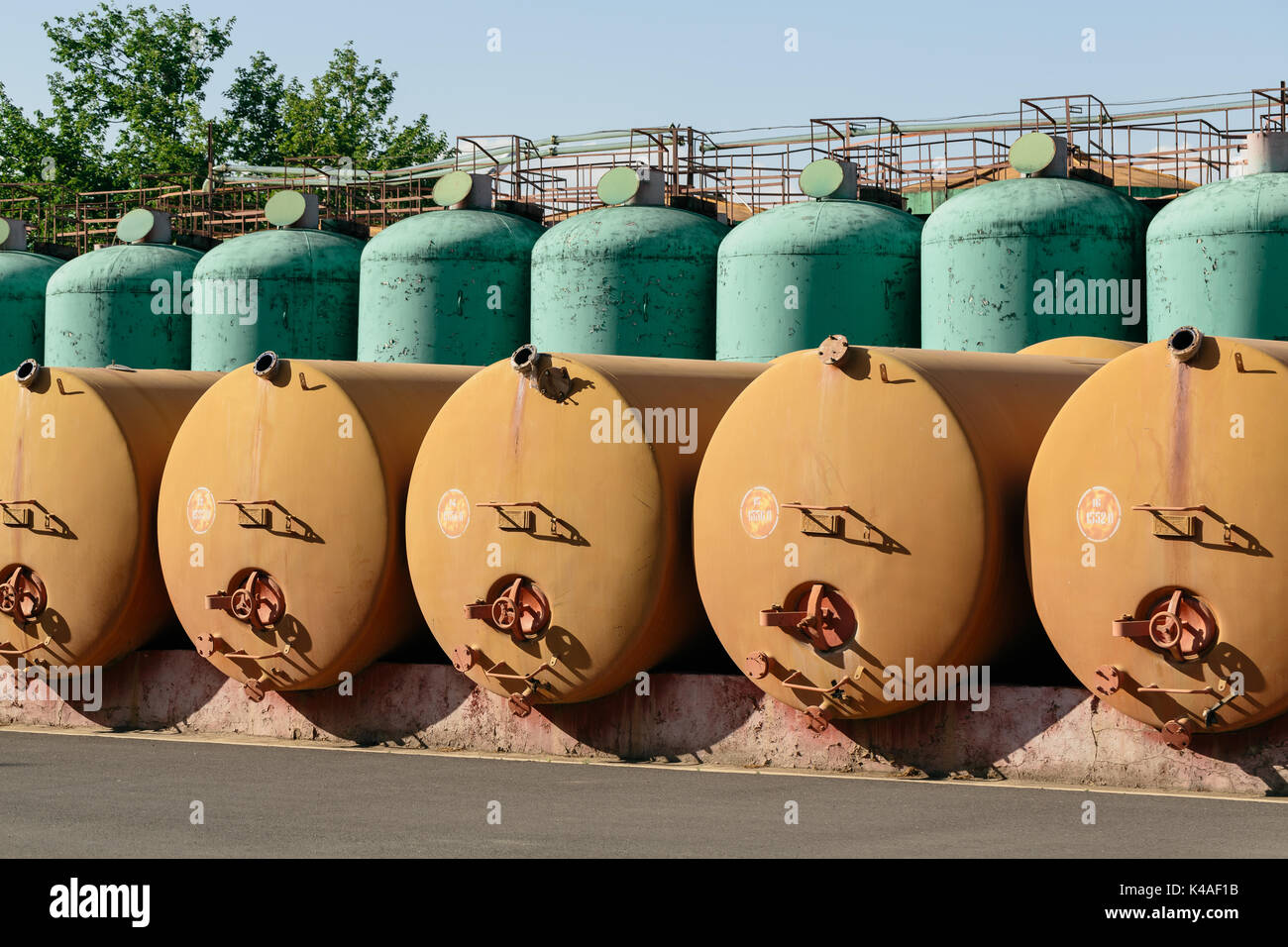 tanks Liquor Distillery. cistern Stock Photo Alamy