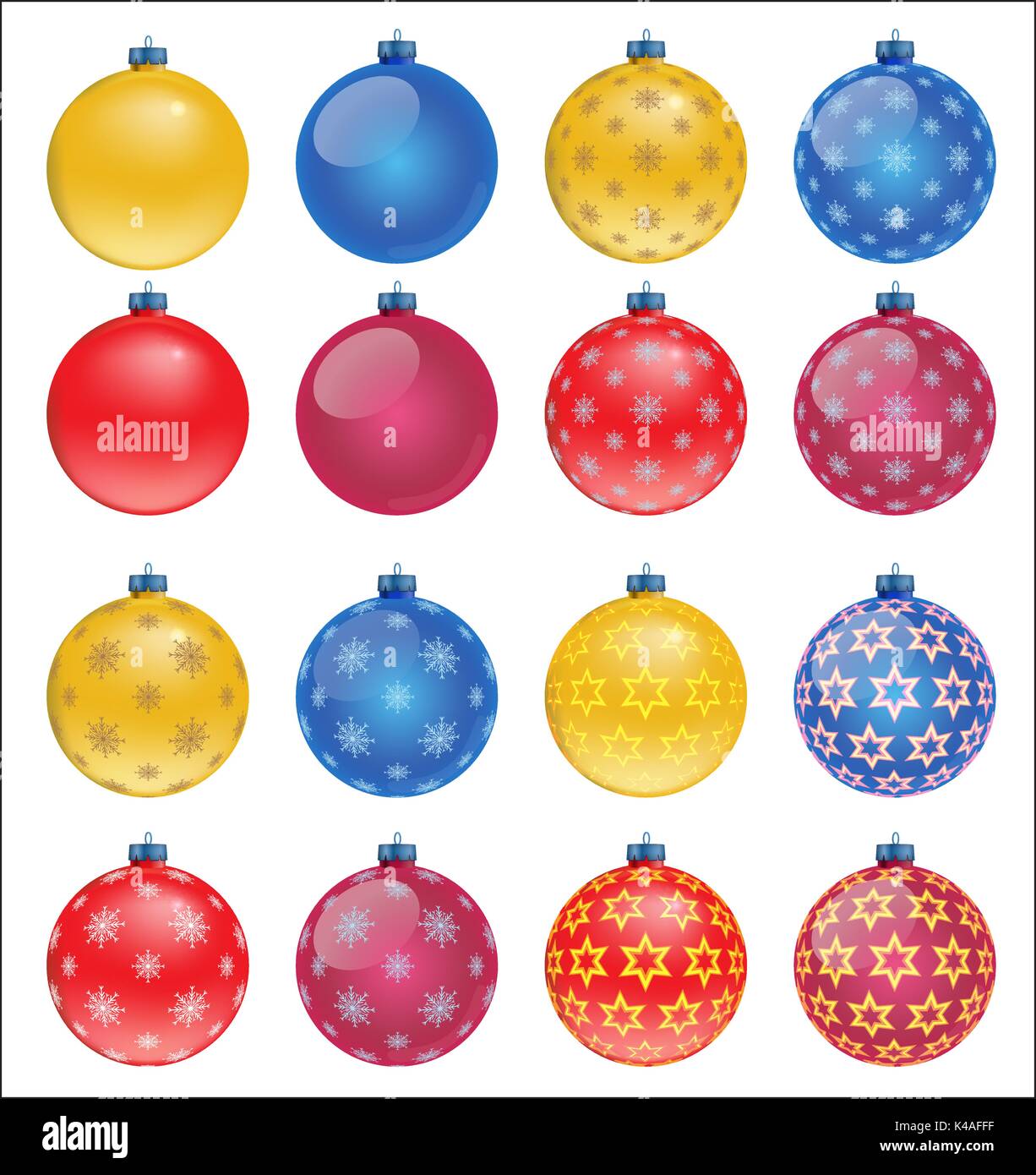 Set of colorful Christmas balls, illustration Stock Vector Image & Art ...