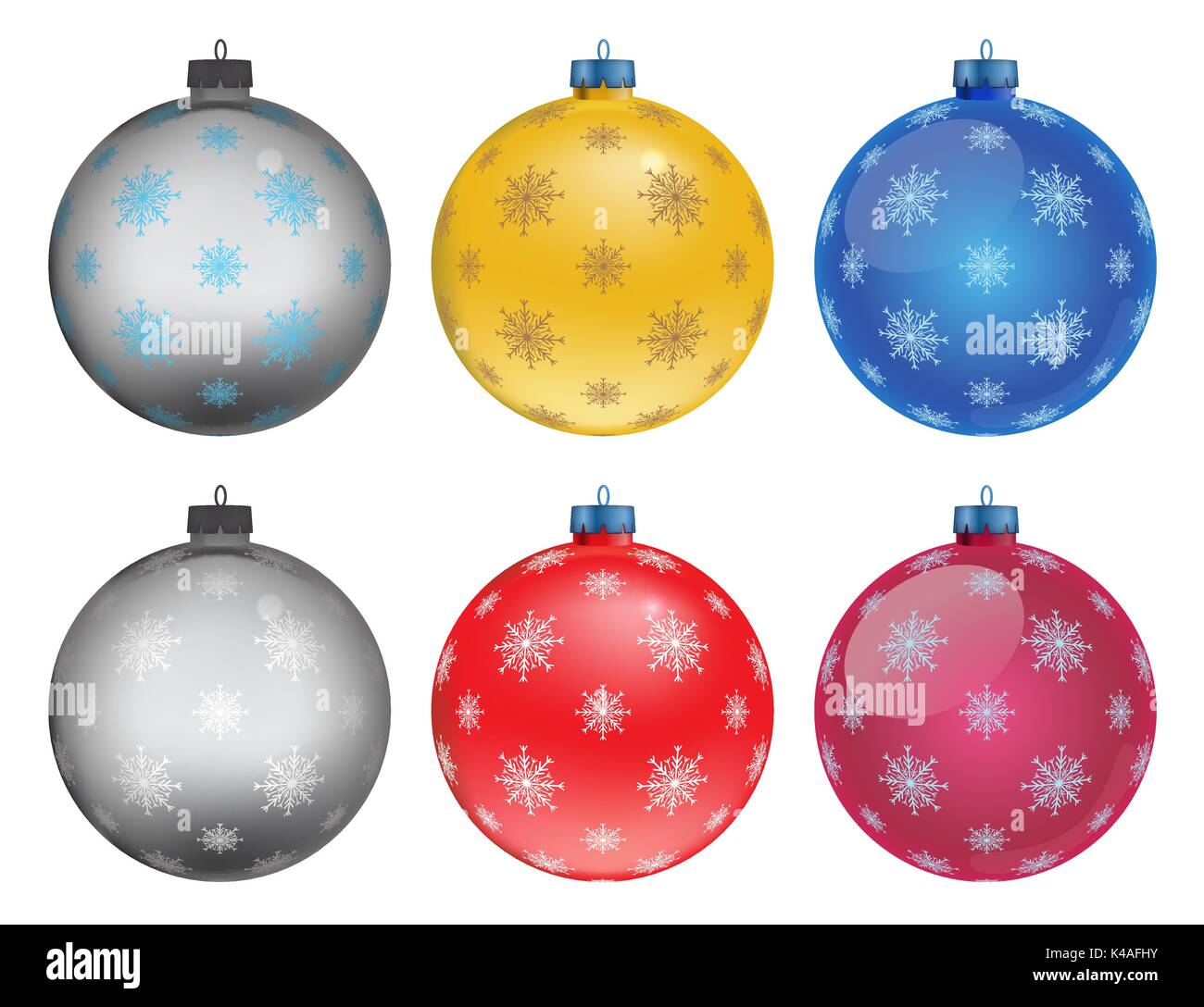 Set of colorful Christmas balls, illustration Stock Vector Image & Art ...