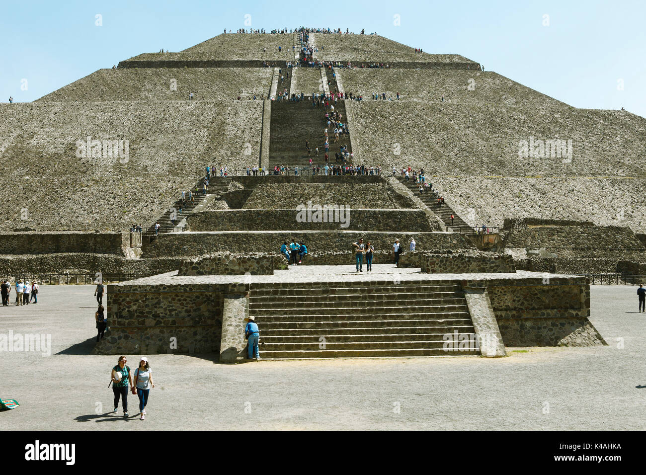 Pyramid of the Sun, Teotihuacán, federal state of Mexico, Mexico Stock Photo