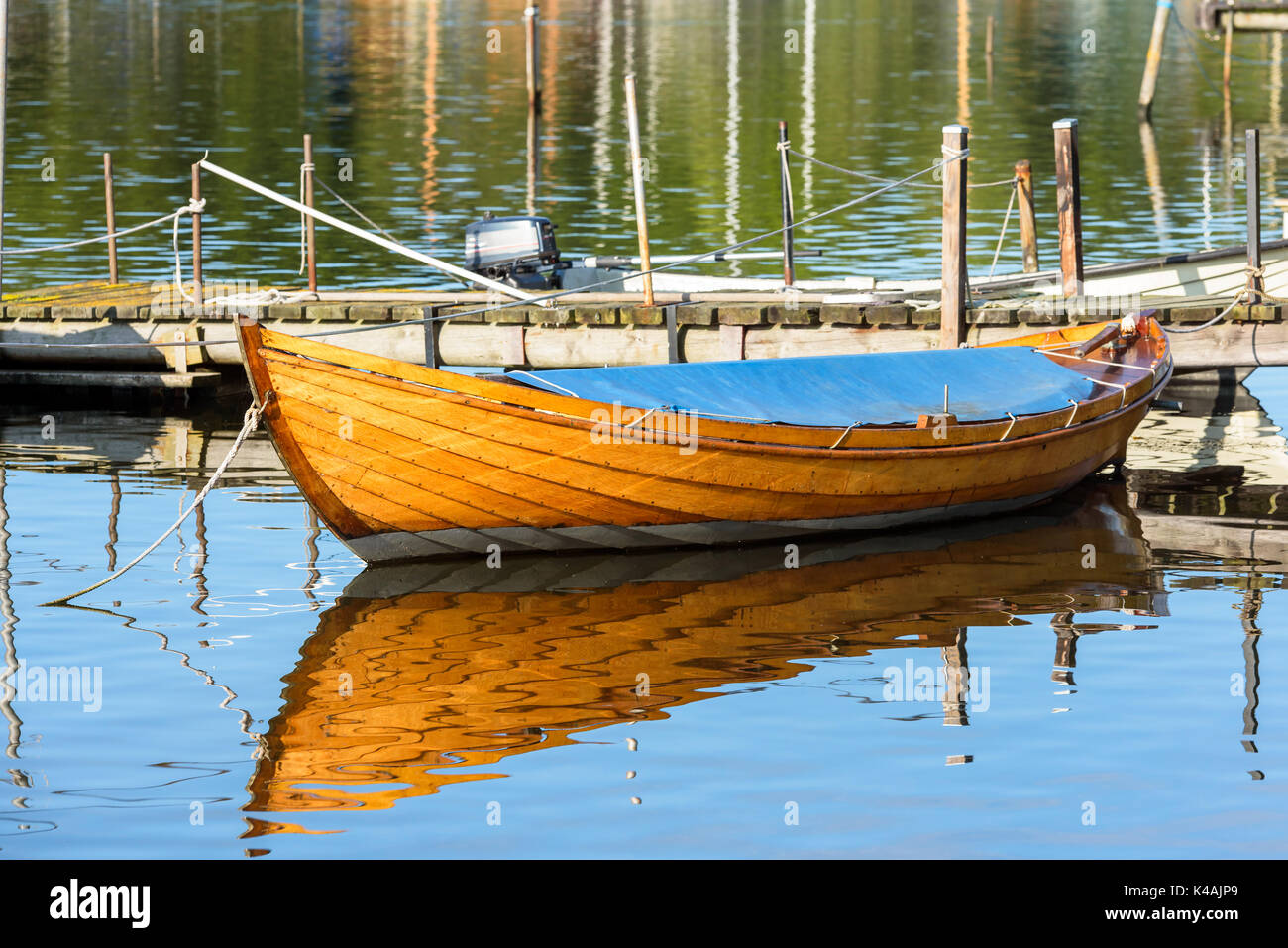 Old boat moored in the ocean hi-res stock photography and images - Alamy