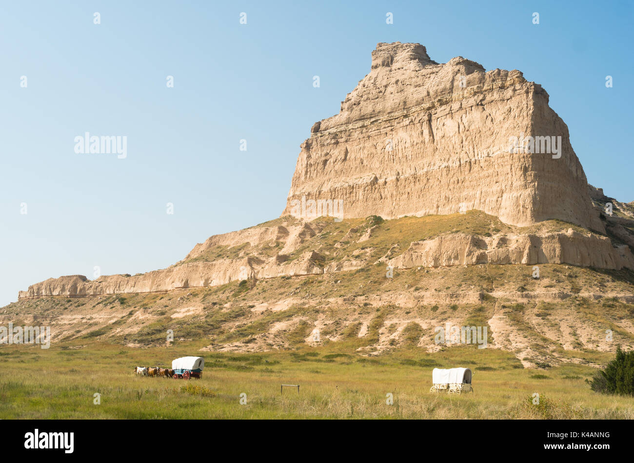 Wagon train oregon trail hires stock photography and images Alamy