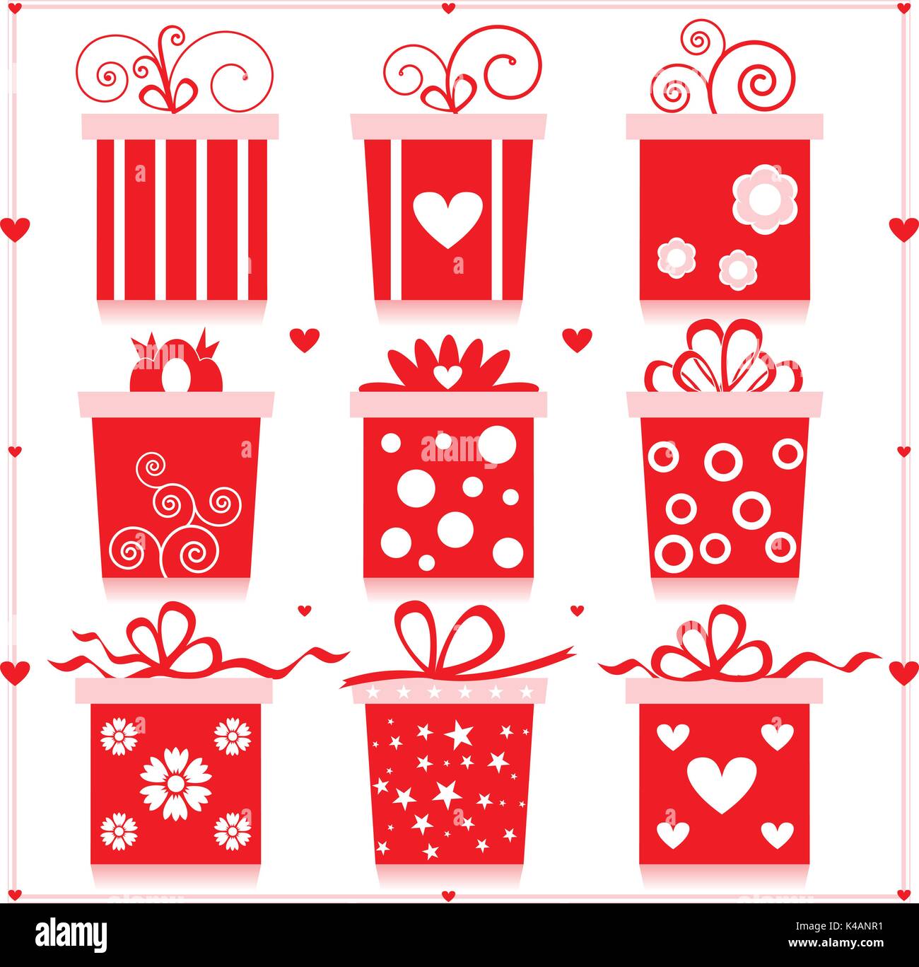Gift Box Set Stock Vector Image & Art - Alamy