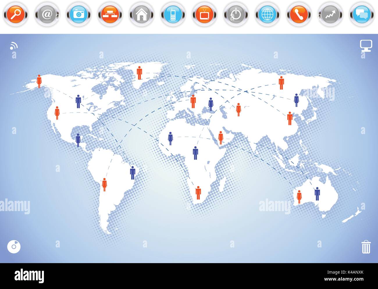 Calling Map Background World Map Background Comunication Stock Vector Image & Art - Alamy