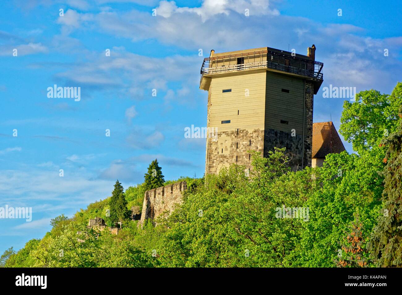 Salomon Tower In Visegrad On The Danube Knee Stock Photo - Alamy
