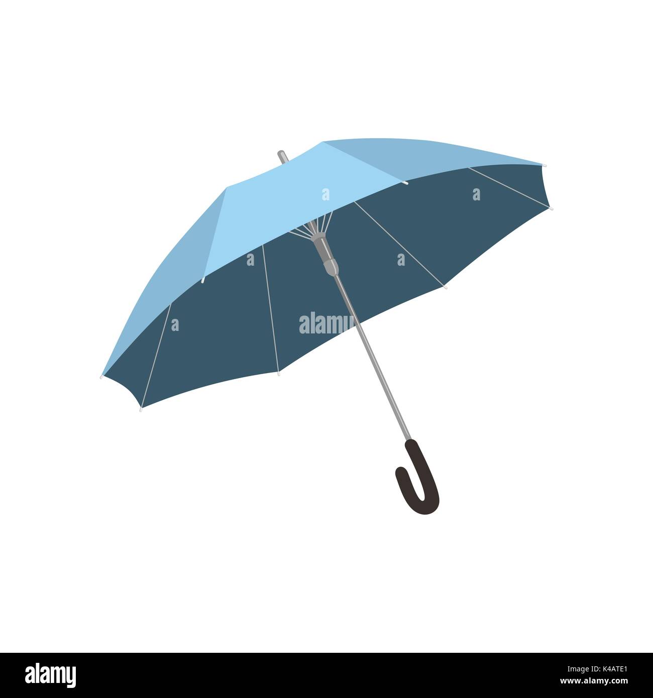 Isolated blue open umbrella. Vector illustration Stock Vector Image ...