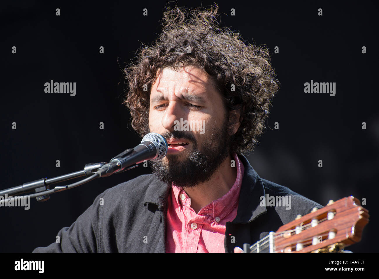 Pori, Finland 14Th July 2017 José Gonzáles Performs At The 2017 Edition Of Finnish Pori Jazz Festival Stock Photo