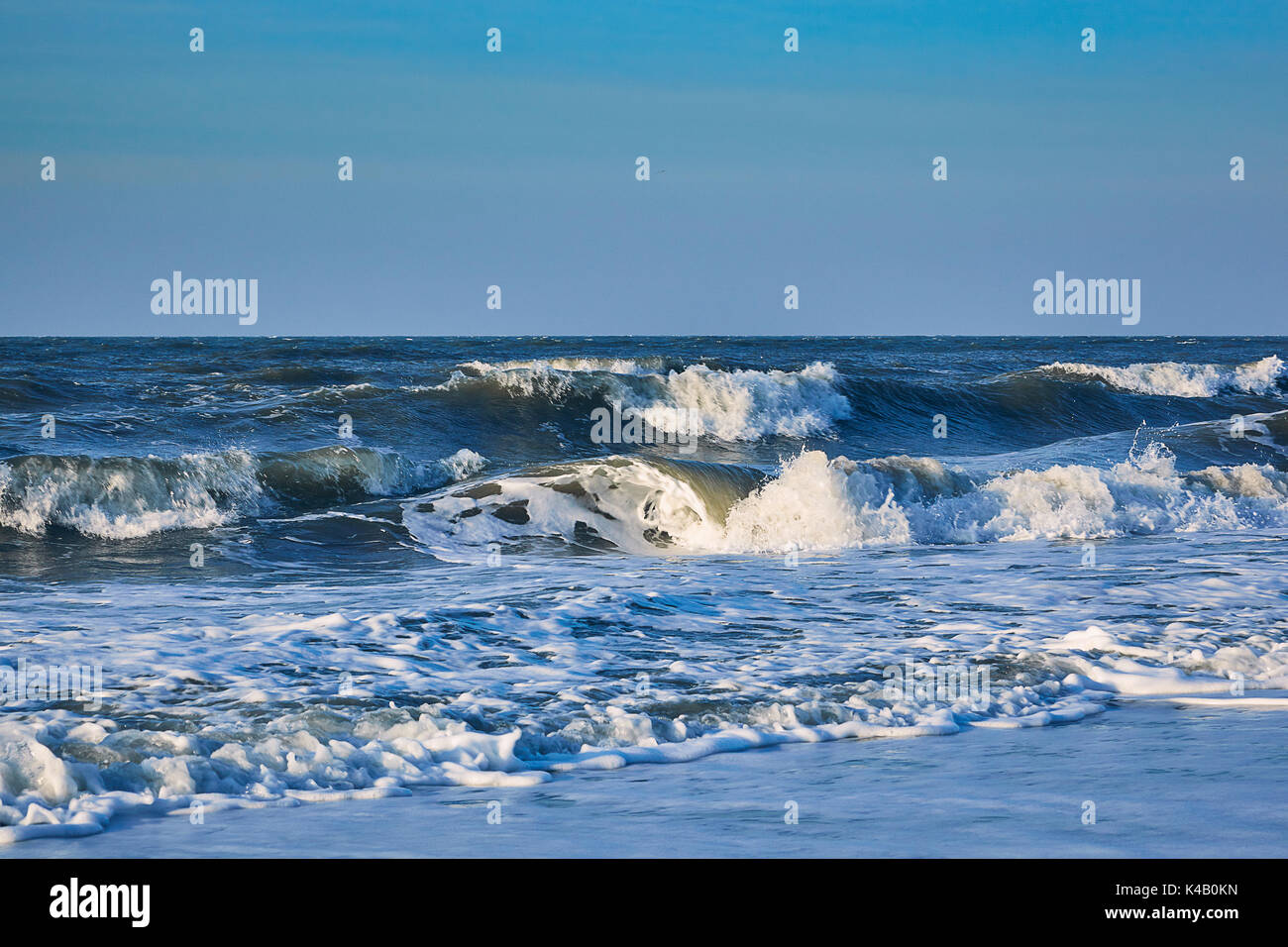 North Sea Waves Stock Photo