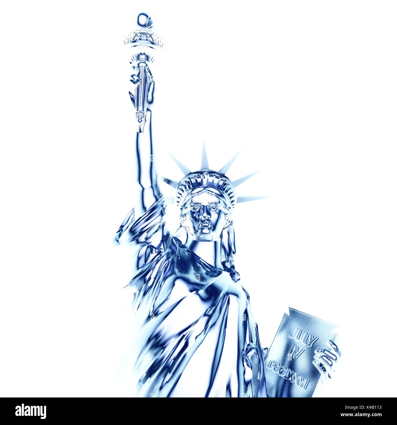 Digital Rendering Of The Statue Of Liberty Stock Photo