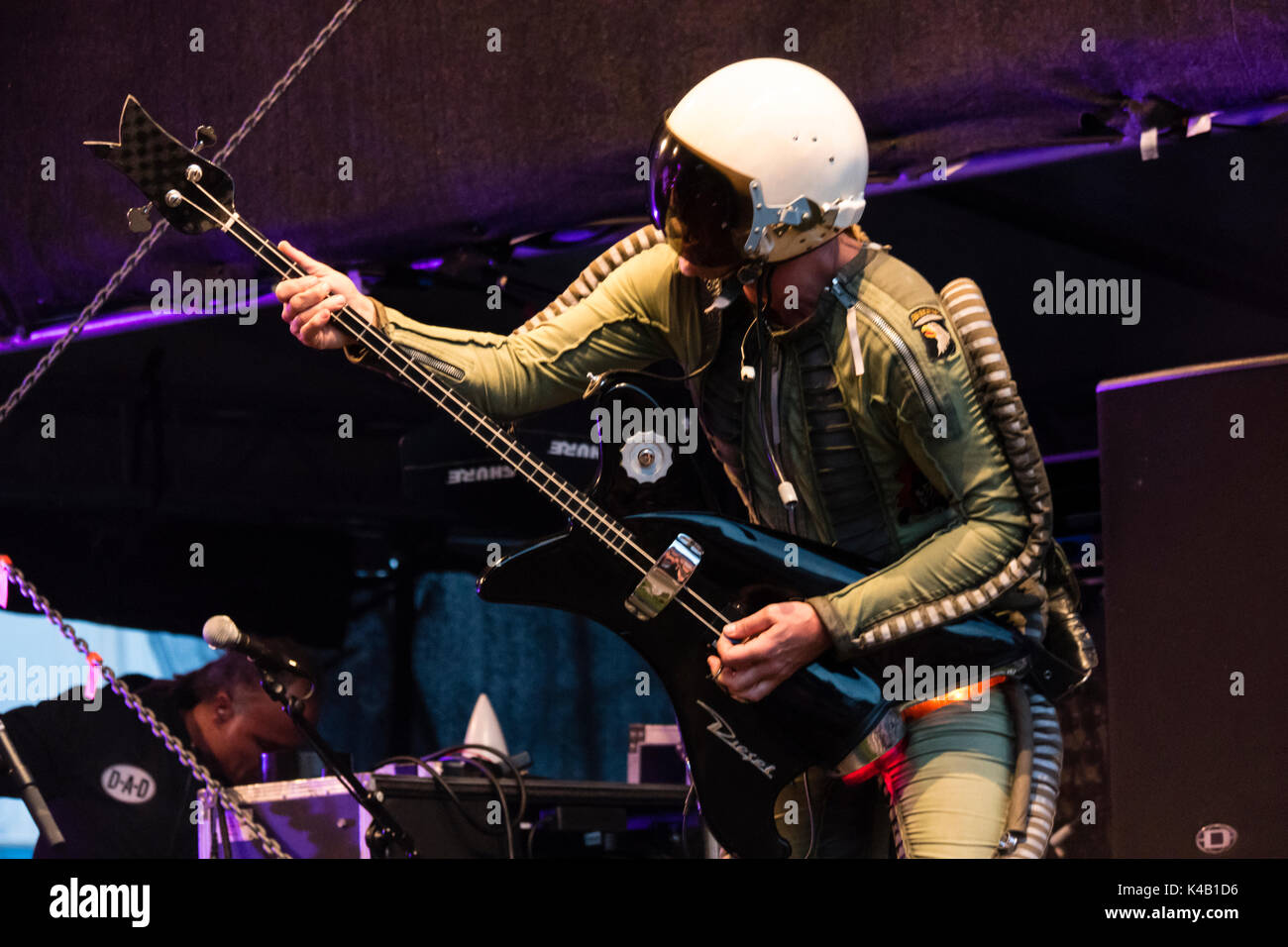 Kiel, Germany, June 25, 2017 Danish Heavy Rock Band D, A, D Performing Live On The Kiel Week 2017 Stock Photo
