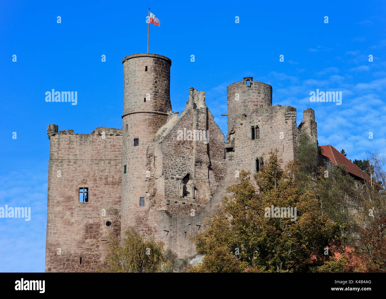 Castle Ruin Hanstein Stock Photo