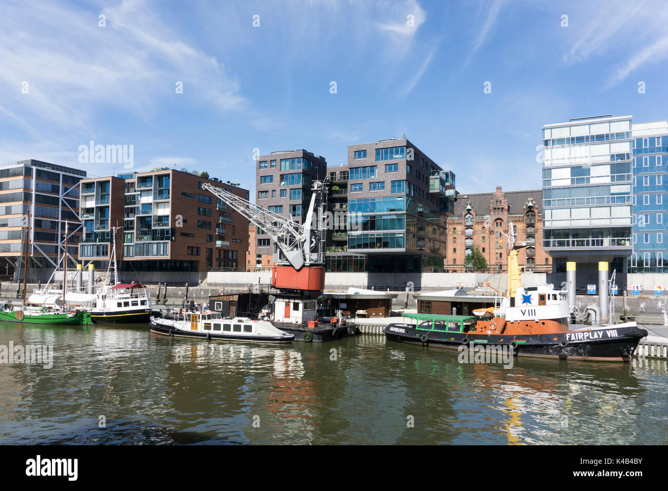 Hafencity, Harbour City, Hanseatic City Of Hamburg, Germany, Europe ...