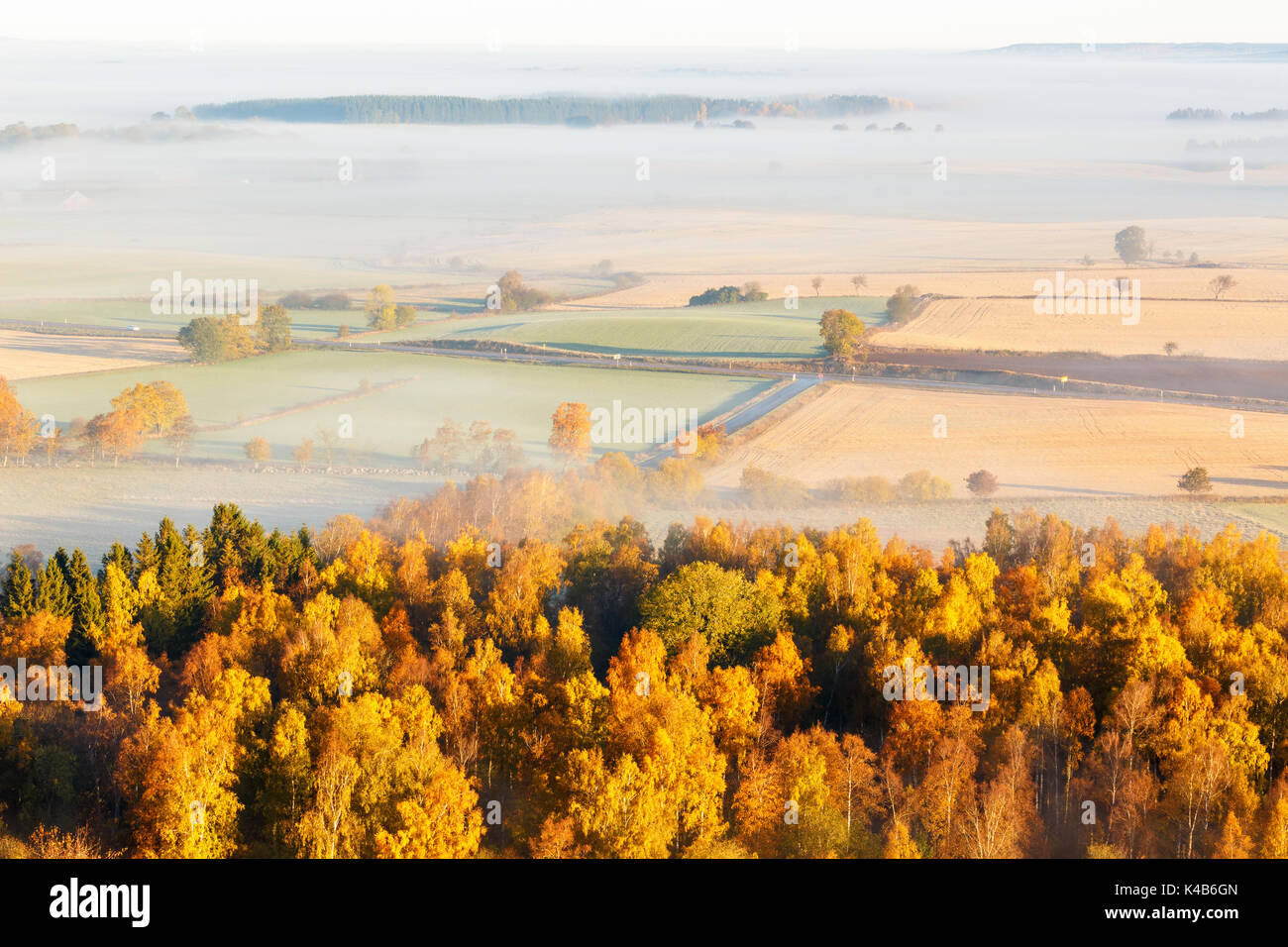 Crossroads in the fog hi-res stock photography and images - Alamy