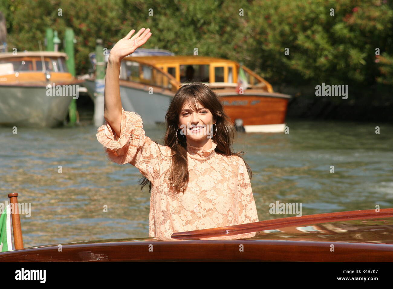 Venice, Italy. 05th Sep, 2017. Annabelle Belmondo is seen during the 74th Venice Film Festival on September 5, 2017 in Venice, Italy. Credit: Graziano Quaglia/Alamy Live News Stock Photo