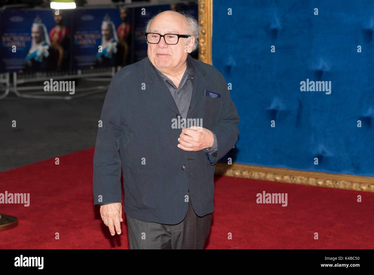 London, United Kingdom Of Great Britain And Northern Ireland. 05th Sep, 2017. Danny DeVito attends VICTORIA & ABDUL - UK Premiere - London, England (05/09/2017) | usage worldwide Credit: dpa/Alamy Live News Stock Photo