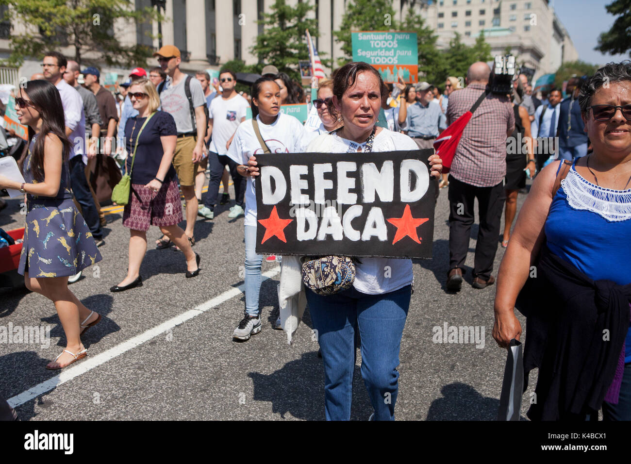 Washington, USA. 5th Sep, 2017. As President Donald Trump rescinds DACA ...