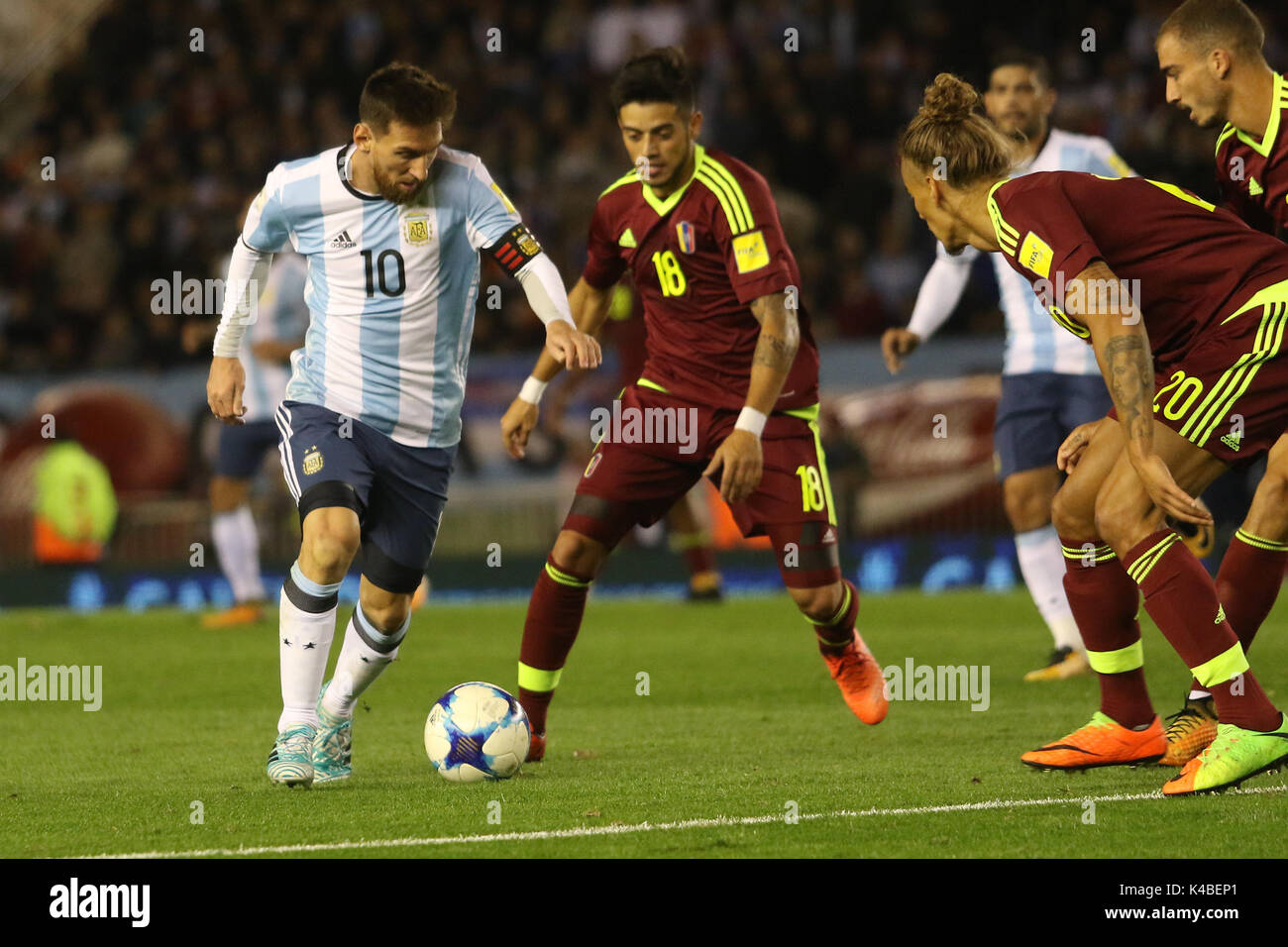 Buenos Aires, Argentina. 5th Sep, 2017. Leo Messi of Argentina during