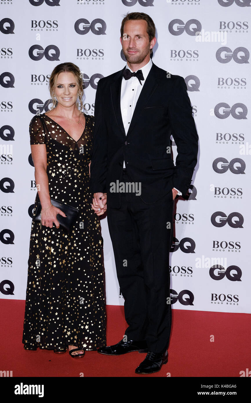 London, UK. 05th Sep, 2017. Georgie Thompson, Sir Ben Ainslie at GQ Men of The Year Awards 2017  on Tuesday 5 September 2017 held at Tate Modern, London. Pictured: Georgie Thompson, Sir Ben Ainslie. Credit: Julie Edwards/Alamy Live News Stock Photo