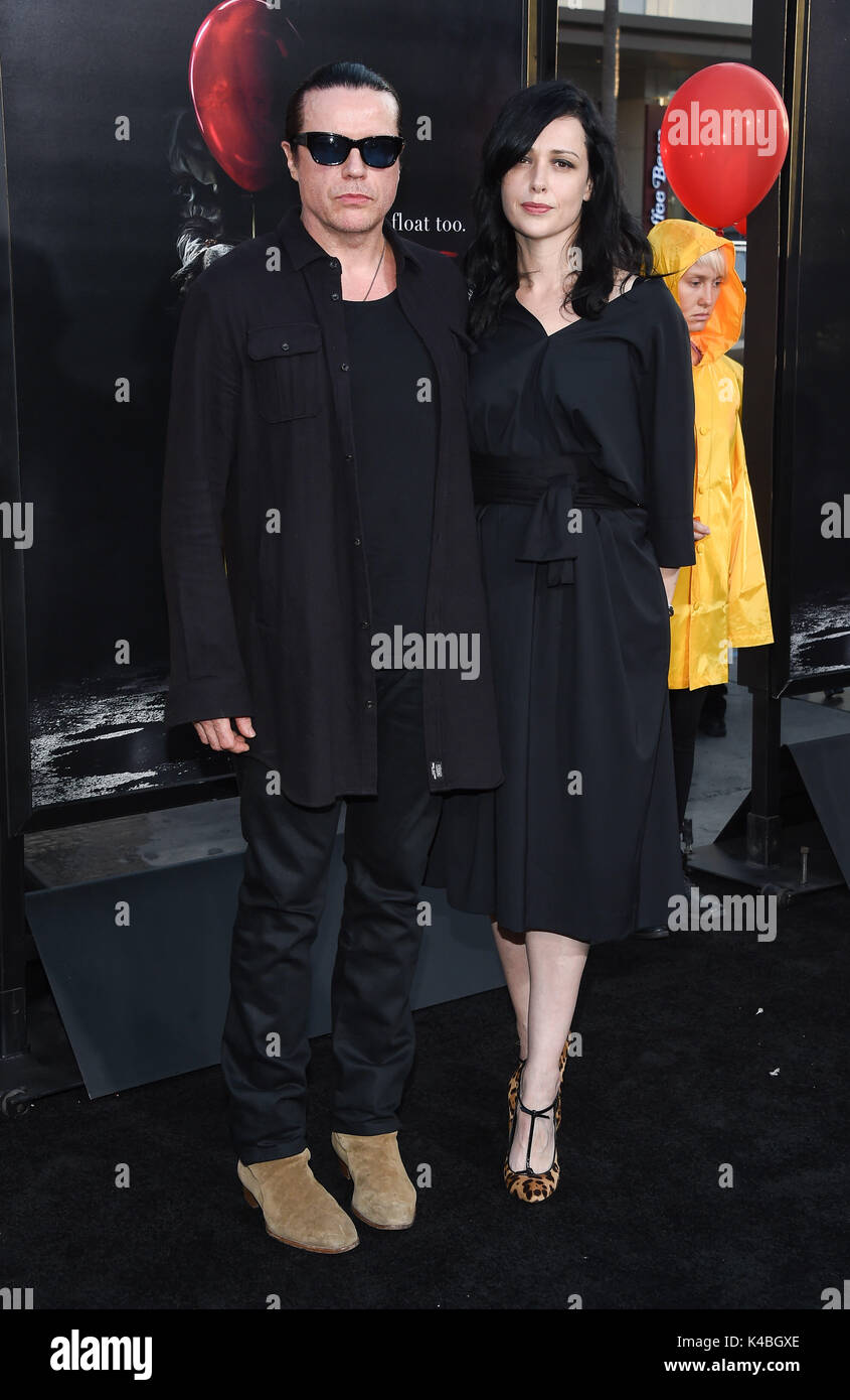 Hollywood, California, USA. 5th Sep, 2017. Ian Astbury and Aimee Nash arrives for the premiere of the film 'IT' at the Chinese theater. Credit: Lisa O'Connor/ZUMA Wire/Alamy Live News Stock Photo