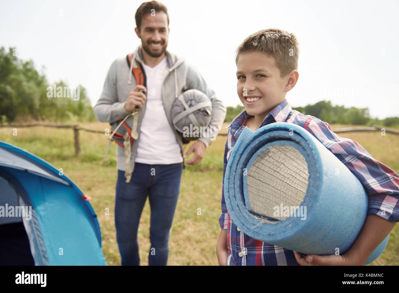 Summer is best time for hiking Stock Photo
