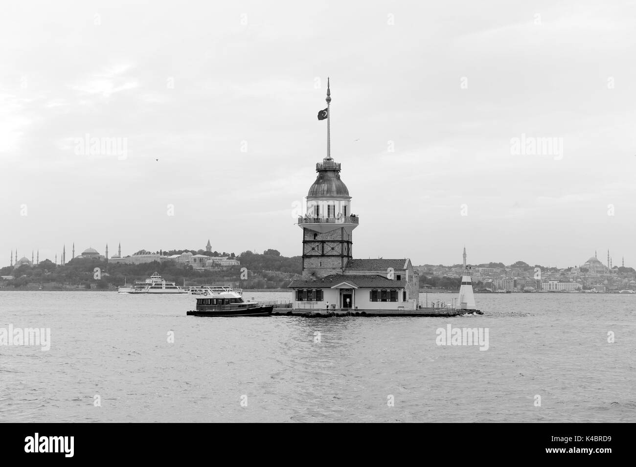 The Leander Tower Istanbul Stock Photo