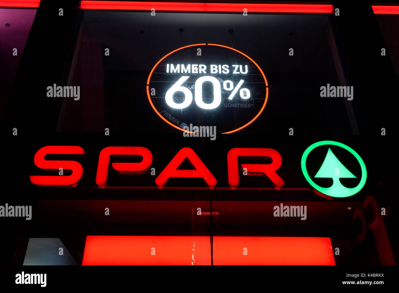 Spar Trading Chain In Vienna Stock Photo