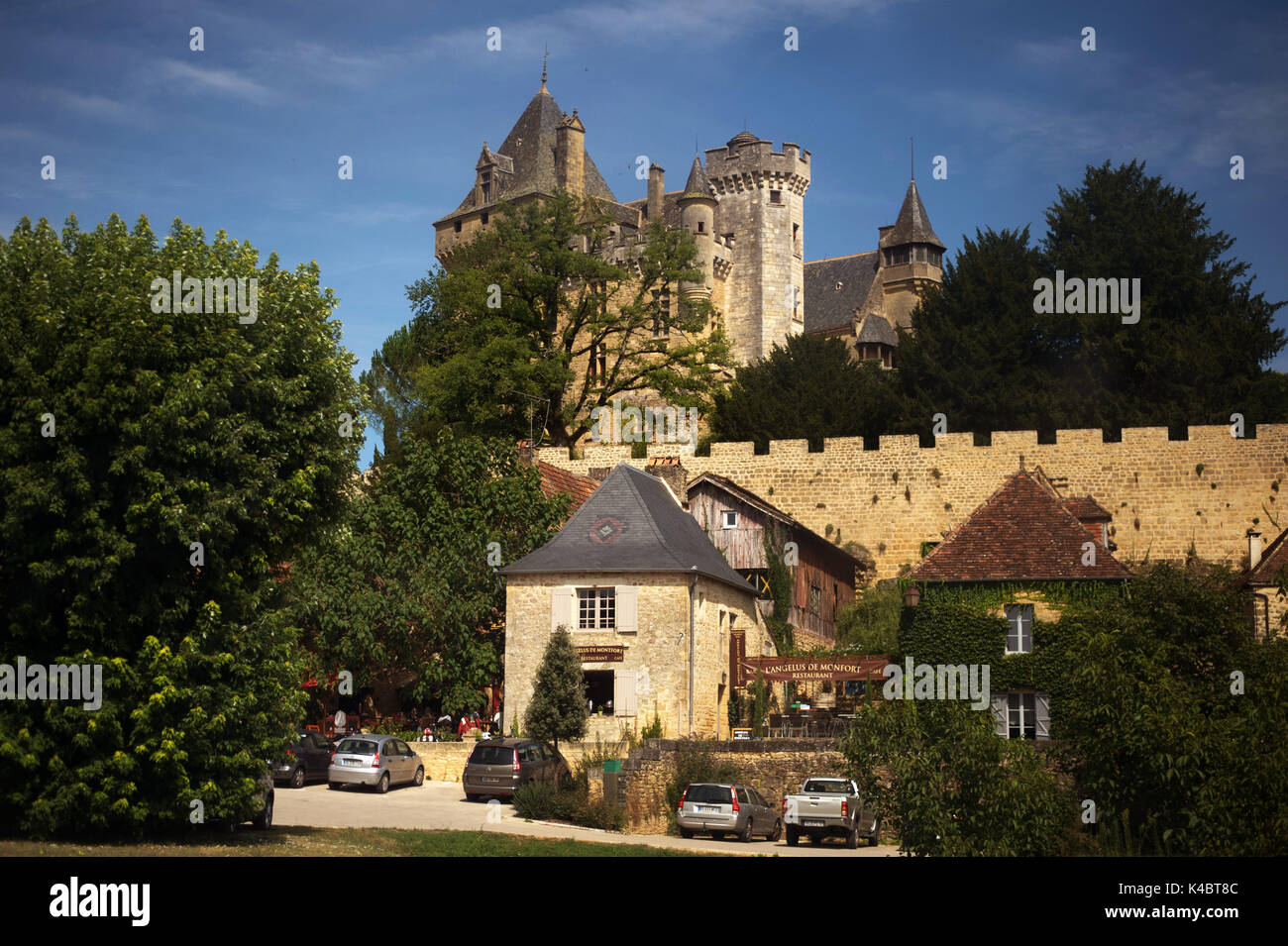 Chateau of Montfort, Vitrac, Dordogne, France Stock Photo