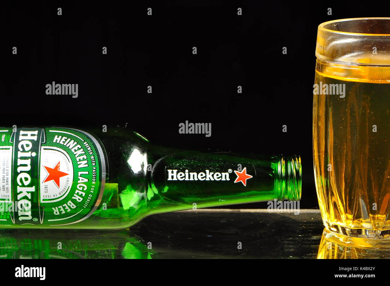 Heineken beer concept Stock Photo