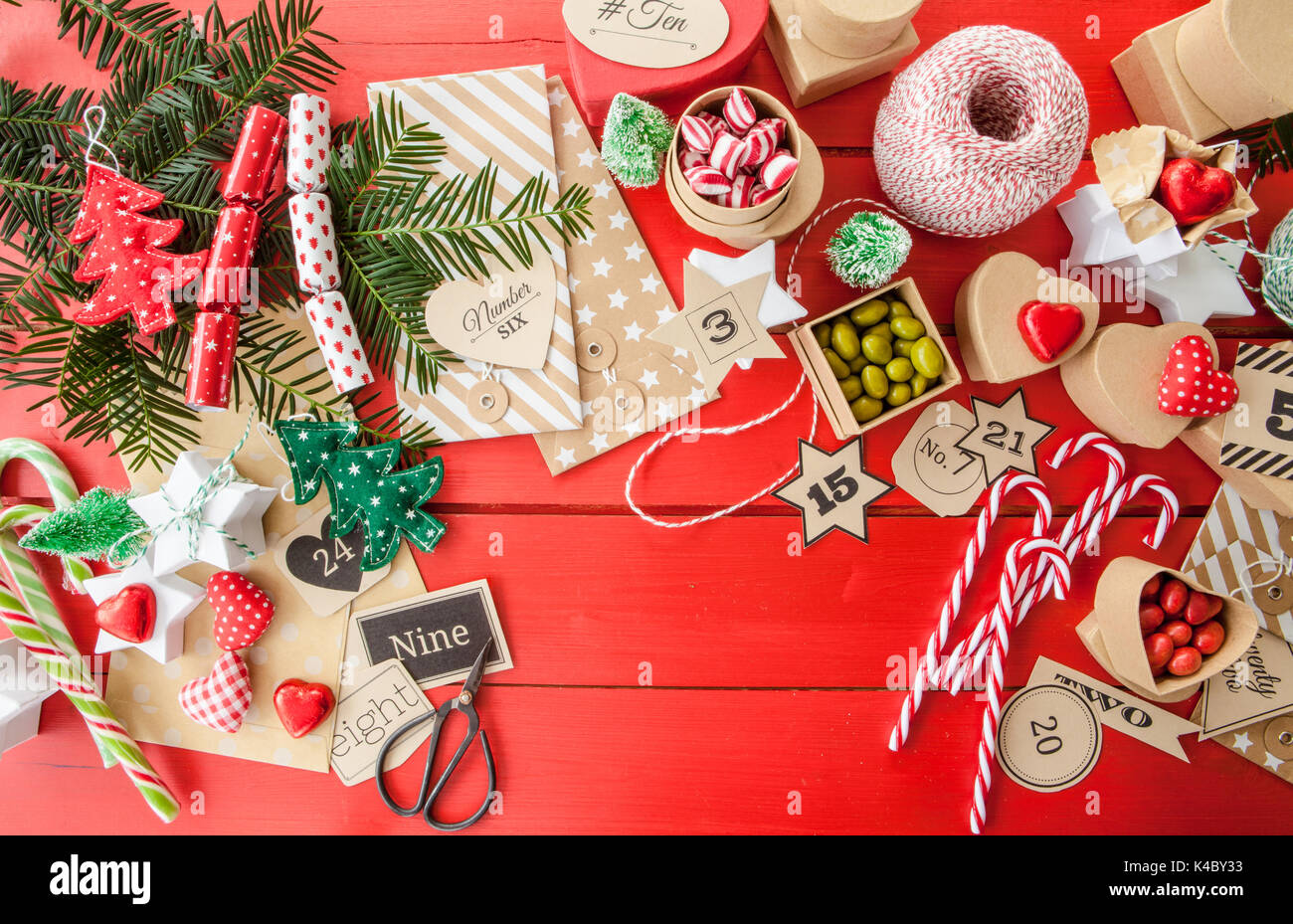 Advent Calendar Stock Photo Alamy
