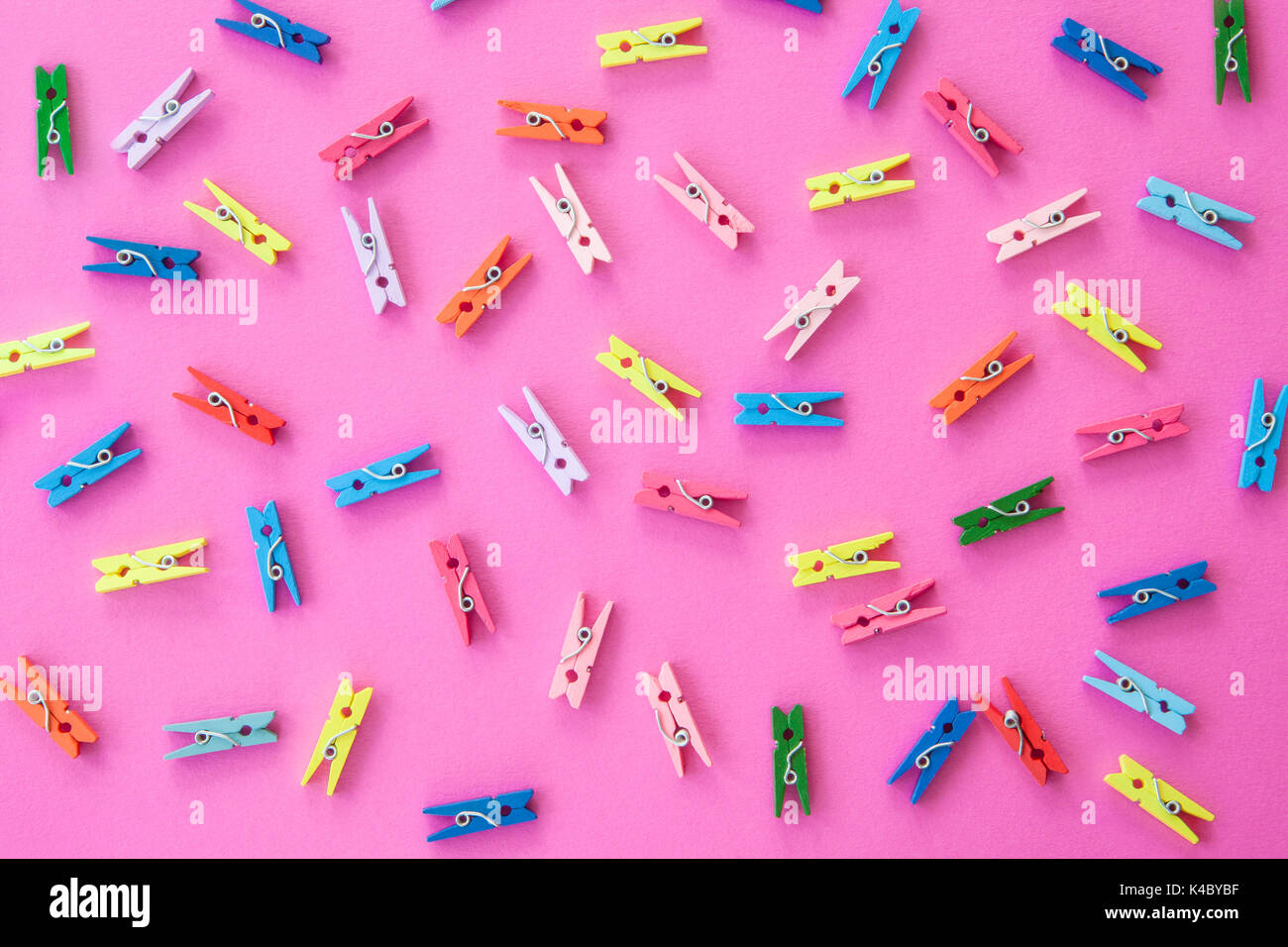 Colorful Clothes Pins Stock Photo Alamy