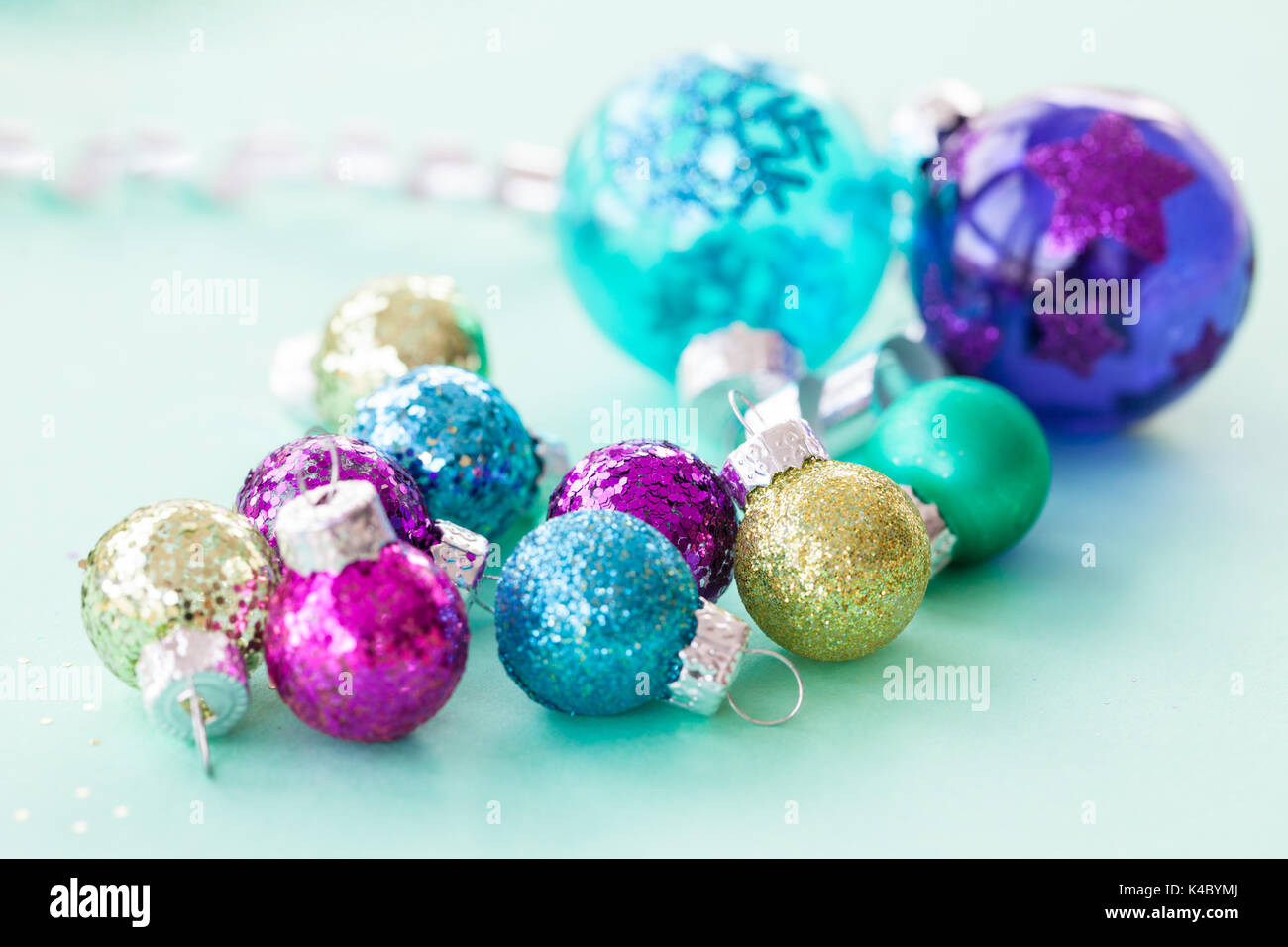Colorful Christmas Baubles Stock Photo - Alamy