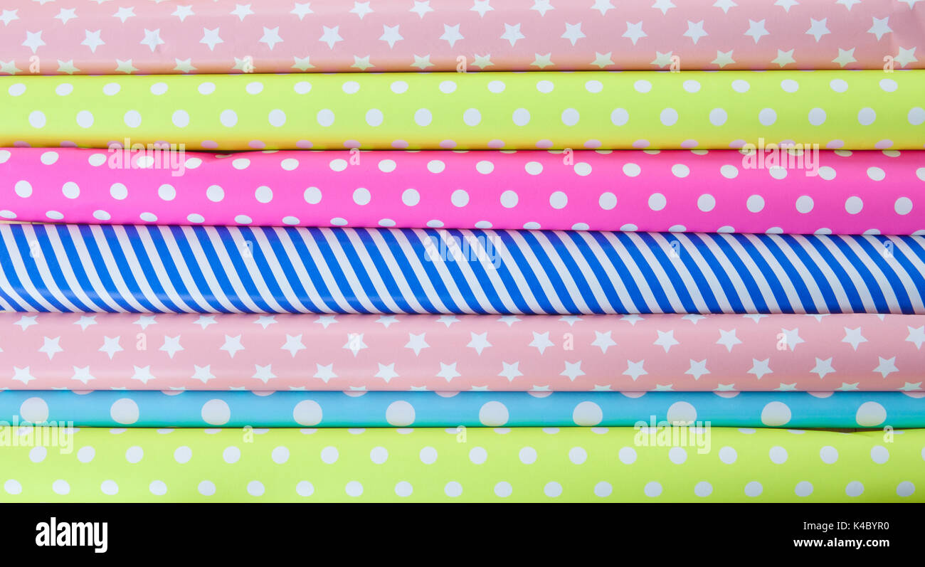 Colorful Wrapping Paper Stock Photo - Alamy