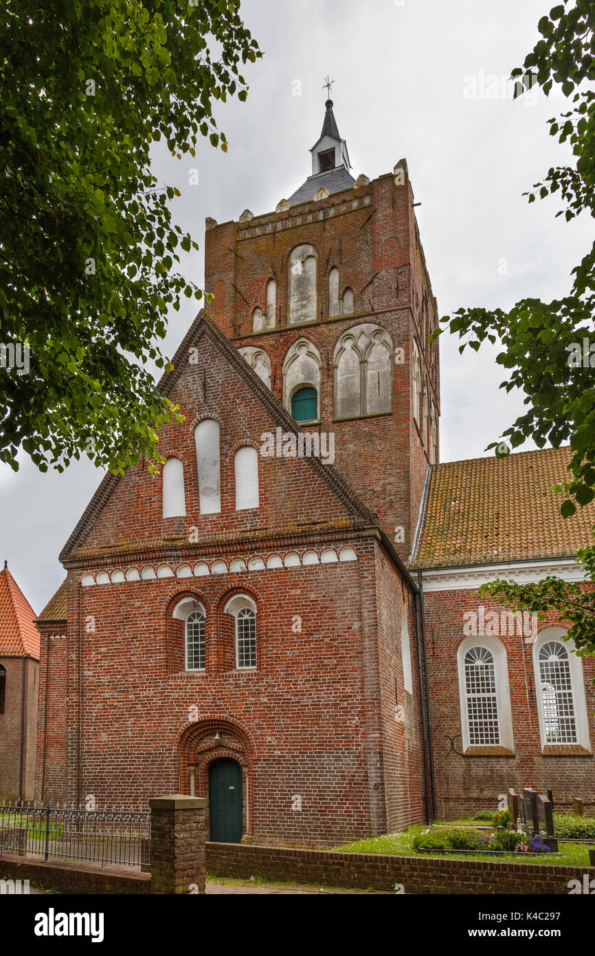 Cross Church In Pilsum, East Frisia Stock Photo