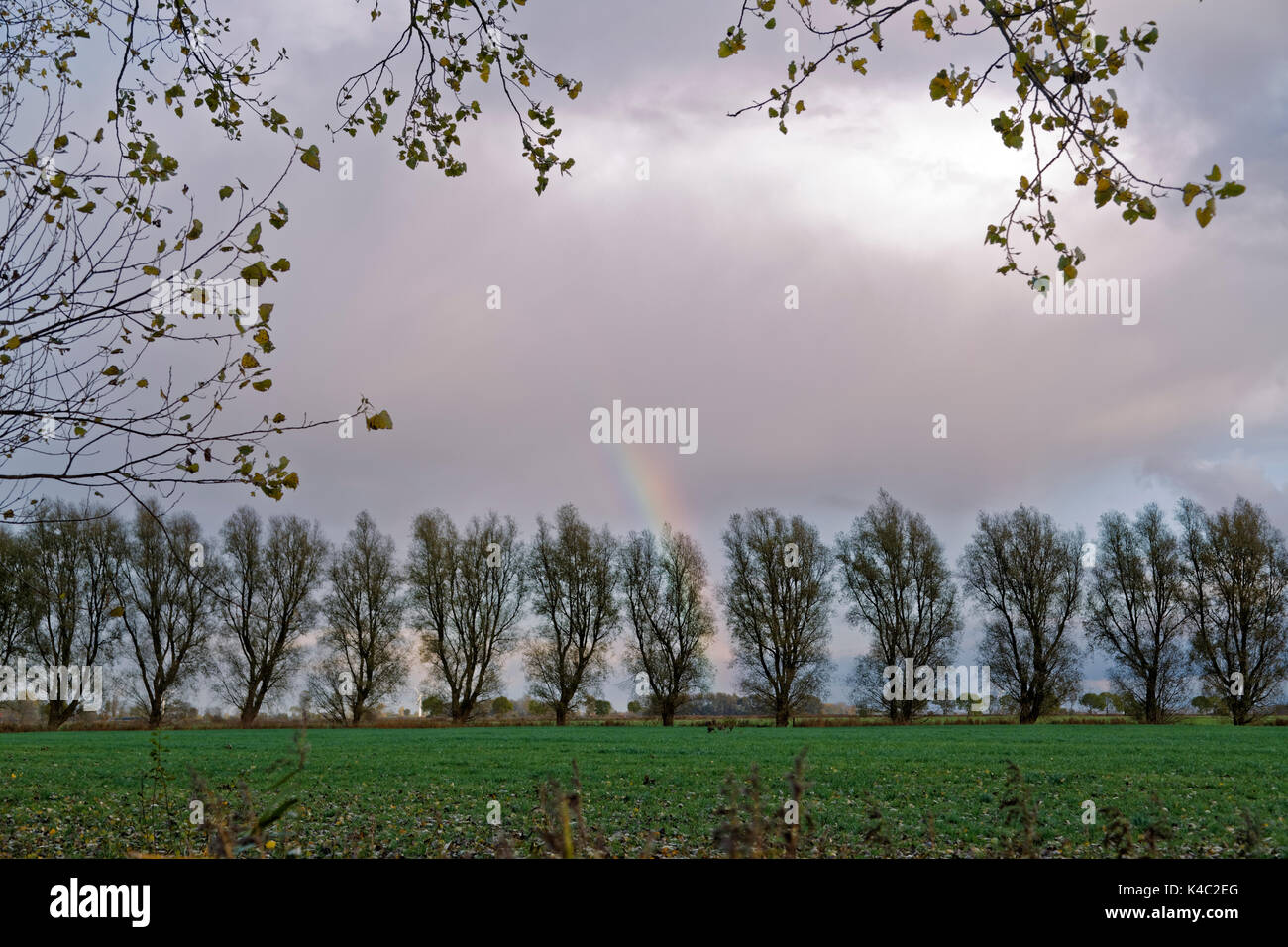 Rainbow After A Storm Stock Photo - Alamy