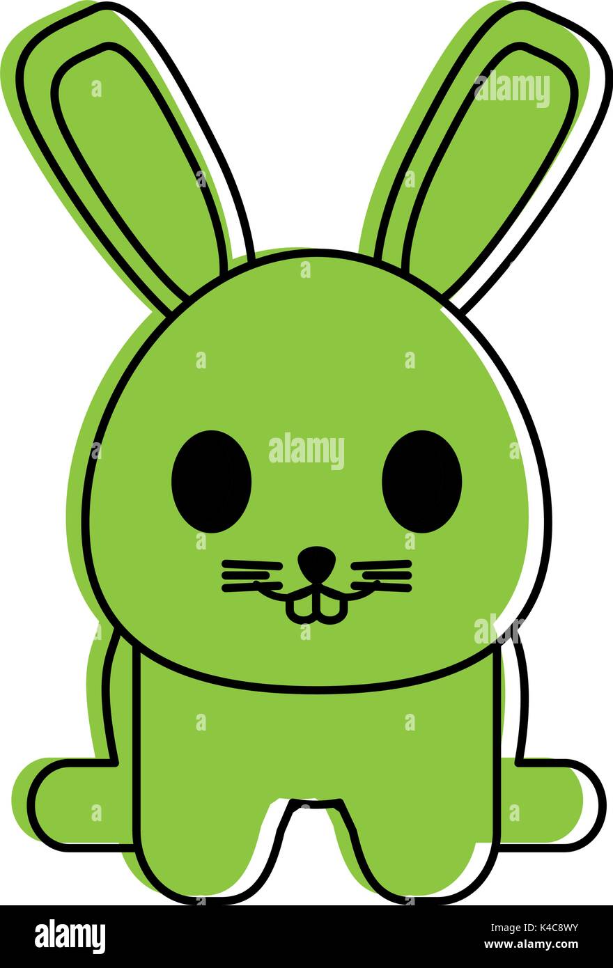 rabbit or bunny cute animal icon image  Stock Vector