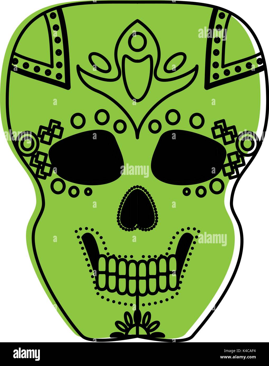 sugar skull mexican culture icon image Stock Vector Image & Art - Alamy