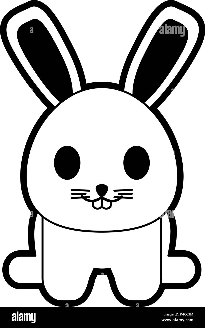 rabbit or bunny cute animal icon image  Stock Vector