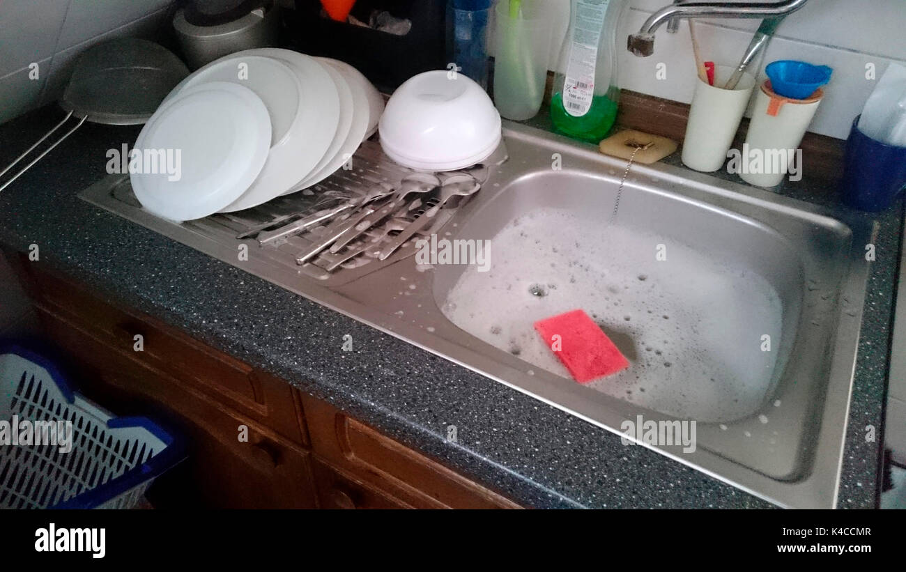 Dish Washer, Kitchen Stock Photo