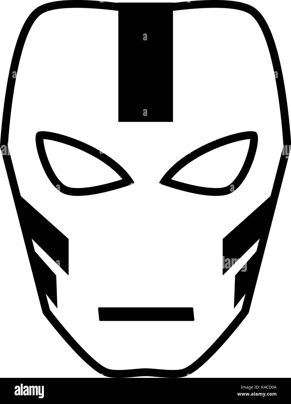mask superhero icon image  Stock Vector