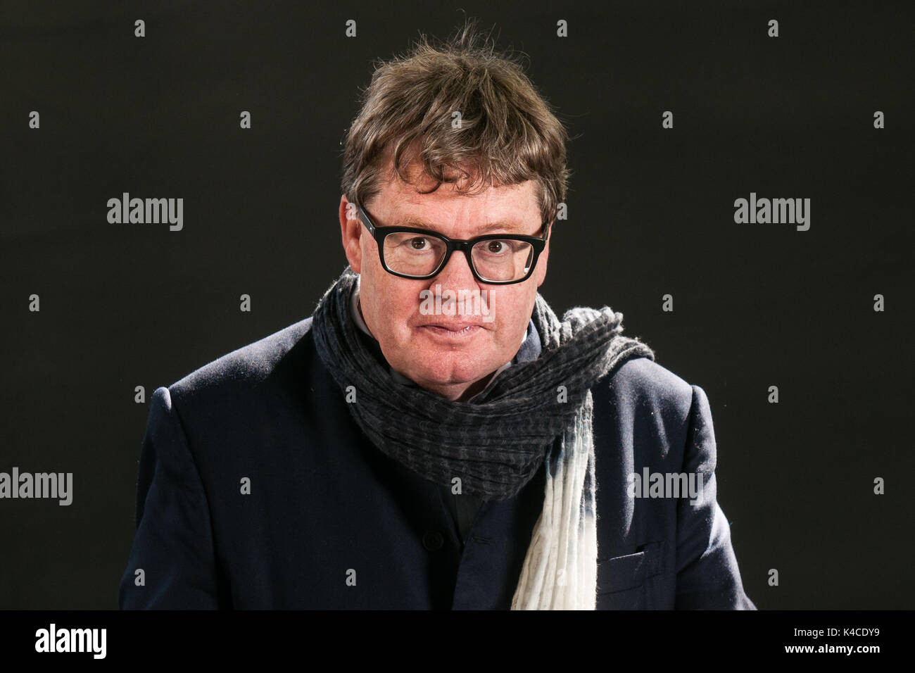British novelist, documentary film-maker, television producer and playwright James Runcie attends a photocall during the Edinburgh International Book  Stock Photo