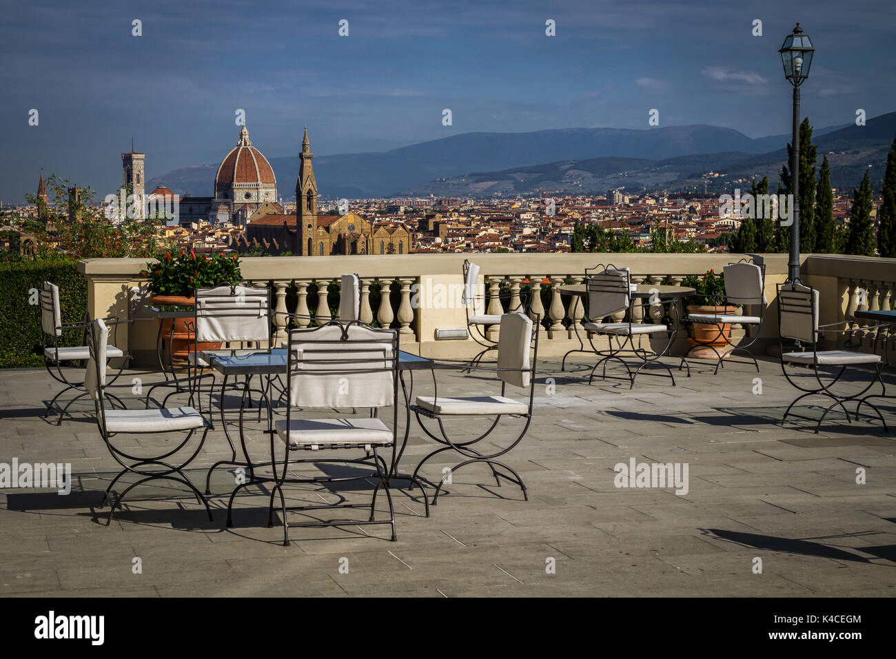 Florence from a terrace Stock Photo