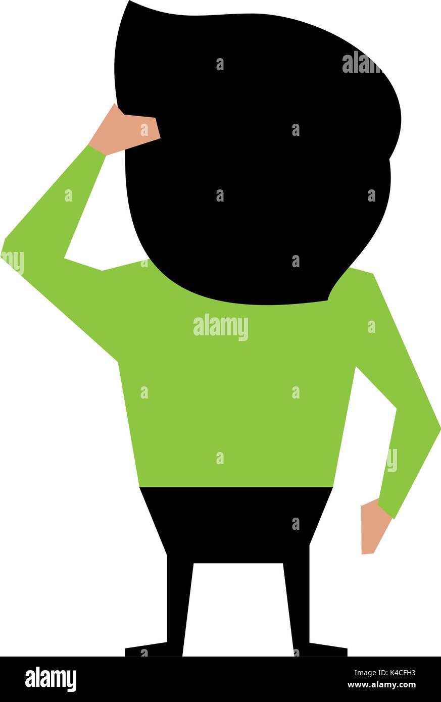 man cartoon backside icon image Stock Vector Image & Art - Alamy