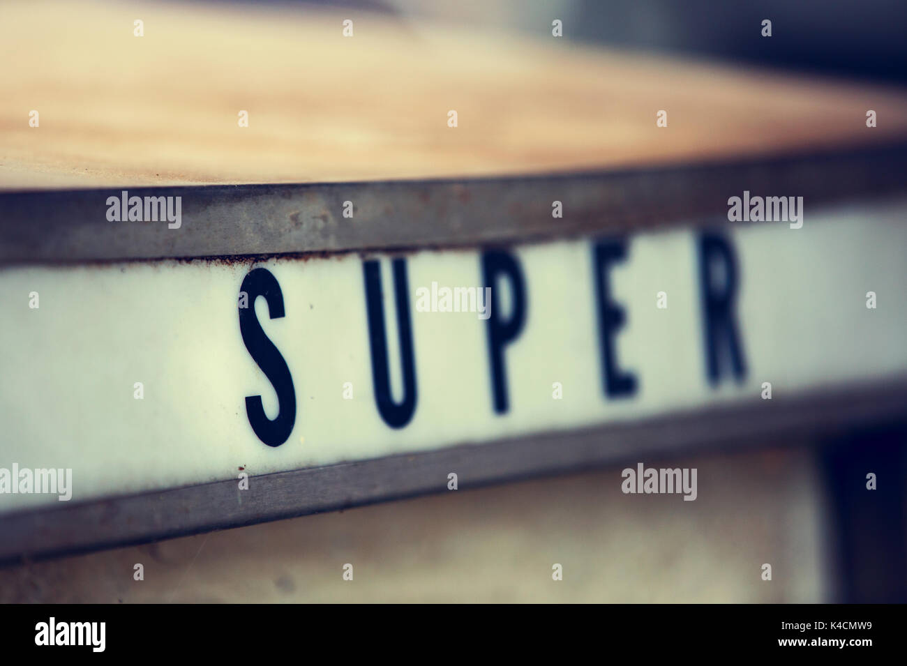 Super, Font Stock Photo