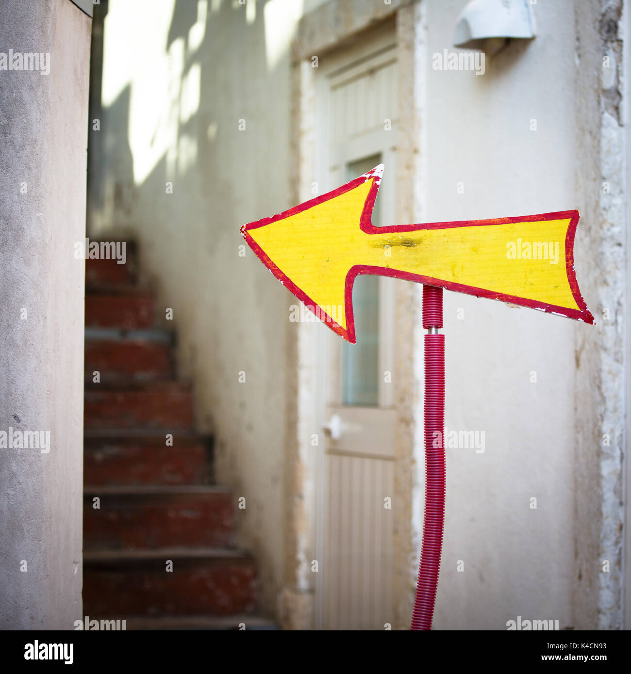 Directional Arrow, Selfmade Stock Photo