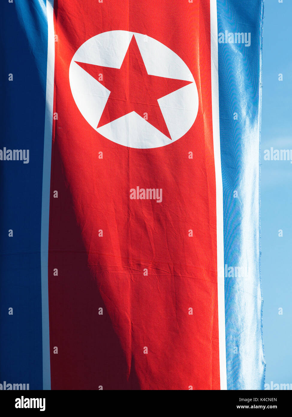 Flag Of North Korea Stock Photo